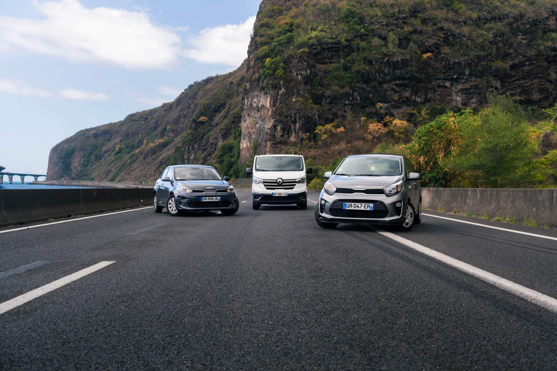 Location voiture La Réunion : flotte diversifiée, du minibus au SUV.