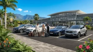 Remise d'une voiture de Location Voiture Aéroport La Réunion Roland Garros