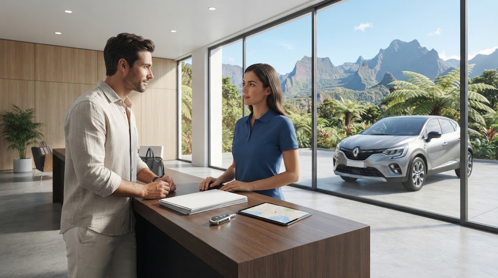 Caution pour une location de voiture à La Réunion